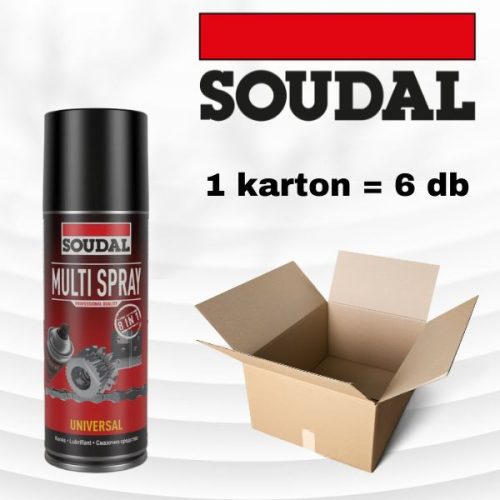 SOUDAL 159389 MULTI SPRAY 200 ml (34031980) 1 kartonos csomagajánlat (1x6db)