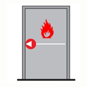   Dorma pánikzár szett (1szárnyú, 1pontos, tűzgátló középen oldalra zár, kilinccsel)