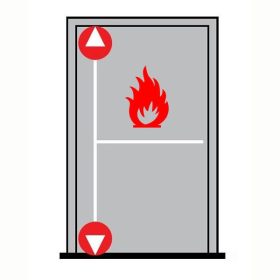   Dorma pánikzár szett (1szárnyú, 2pontos, tűzgátló, lent fent függőleges zárás, max.2270, kilinccsel)