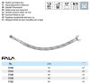 FALA71849 Flexibilis bekötőcső 1/2" x M 10 600 mm belső-külső