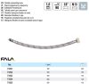 FALA71853 Flexibilis bekötőcső 3/8" x M 10 500 mm belső-külső