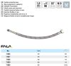 FALA71859 Flexibilis bekötőcső 3/8" x M 10 600 mm belső-külső