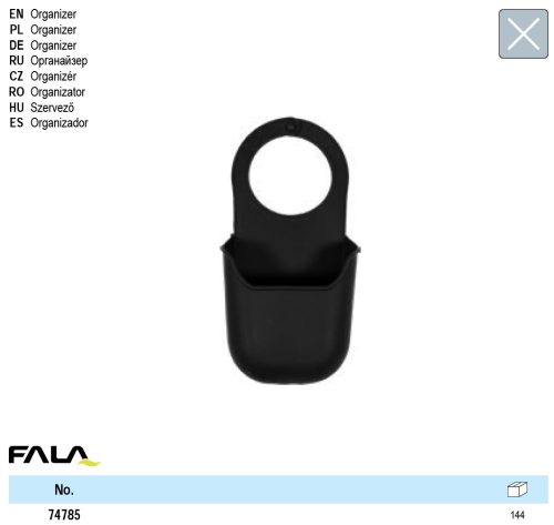 FALA74785 Mosogatószivacs tartó fekete