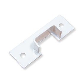 Hevederzár ellendarab 04 Lapos kivágott hegesztett Fehér