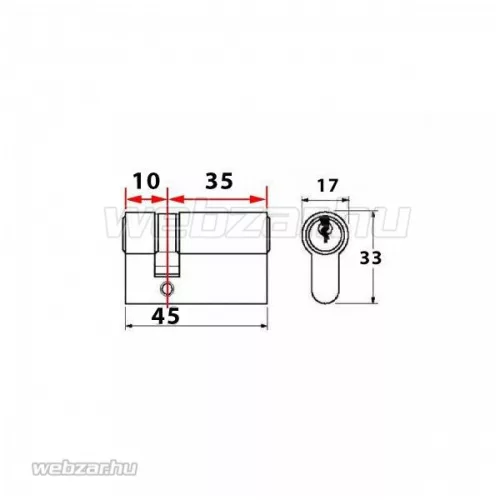 Titan K1 félbetét 10x35