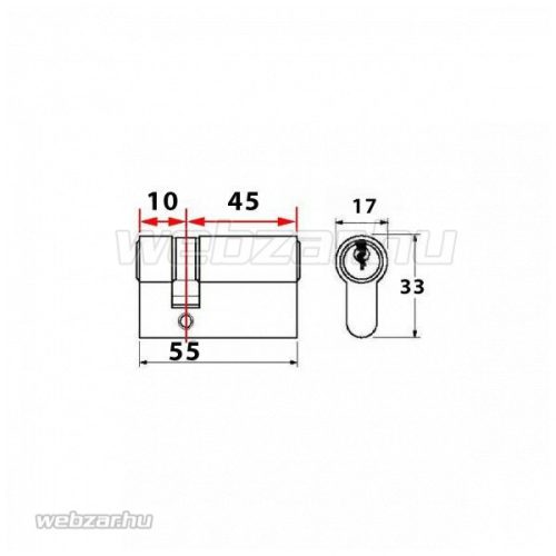 Titan K1 félbetét 10x45
