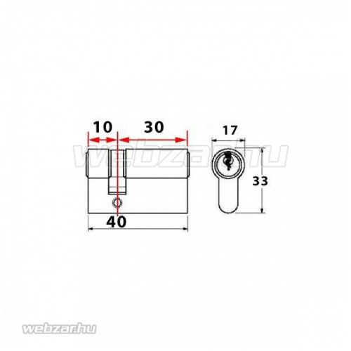 Titan K66 zárbetét 10x30 ASC