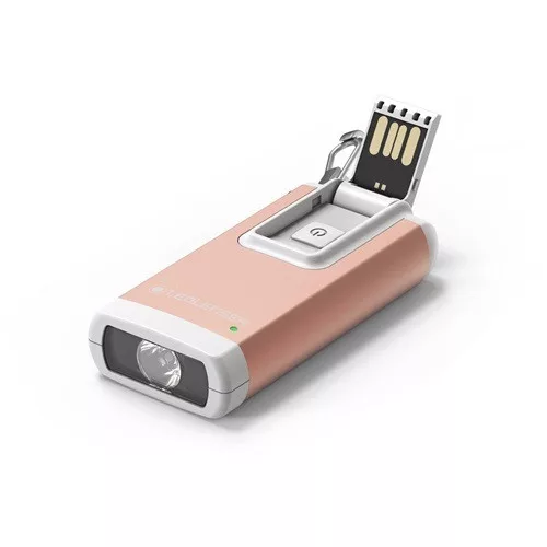 LEDLENSER K6RRG-502578 Tölthető kulcstartós lámpa Li-ion 400lm rózsa-arany