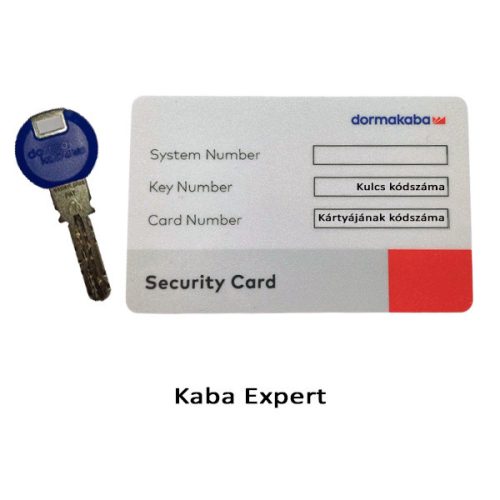 Gyártott kulcs (kód alapján) Kaba Expert