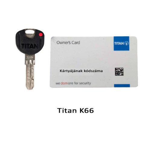 Gyártott kulcs (kód alapján) Titan K66
