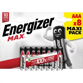   Energizer LR03MAX-CHP8 MAX 1,5V AAA/mikro alkáli elem 8 db/csomag