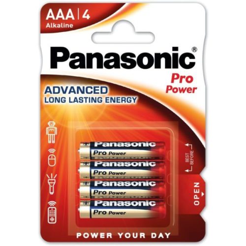Panasonic LR03PPG-4BP 1,5V AAA/mikro tartós alkáli elem 4 db/csomag
