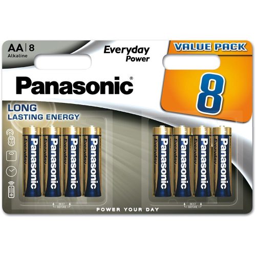 Panasonic LR6EPS-8BW 1,5V AA/ceruza tartós alkáli elem 8 db/csomag