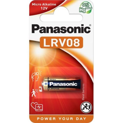 Panasonic LRV08-1BP-PAN 12V alkáli elem 1db/csomag