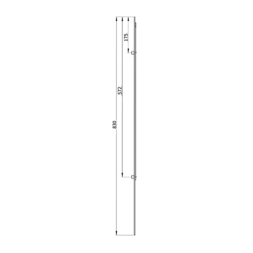 Euro-elzett MultiModul Tradícionális Alsó elem 2 görgő 16/830mm (A2R16/830)(EE-MM137)