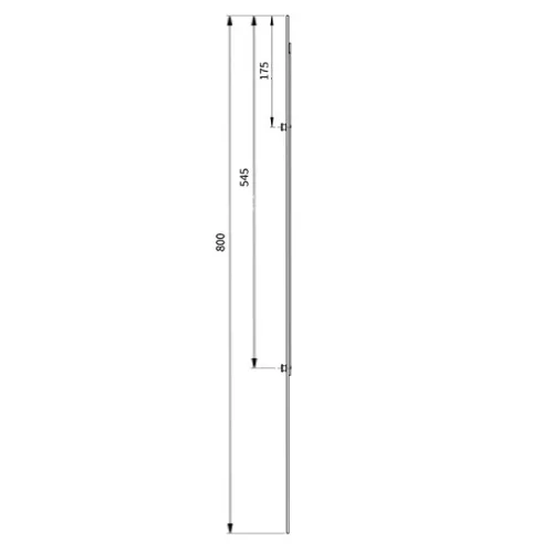 Euro-Elzett MultiModul Generikus Alsó elem 2 gomba 16/800mm (A2M16/800RV)(EE-MM400)