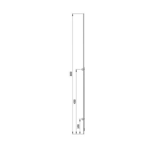 Euro-Elzett MultiModul Felső elem 2 görgő 16/800mm (F2R16/800)(EE-MM101)