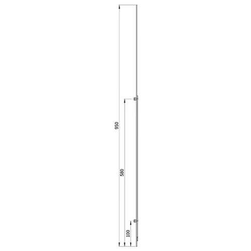 Euro-Elzett MultiModul Felső Elem 2 gomba 16/950mm (F2M16/950)(EE-MM202)