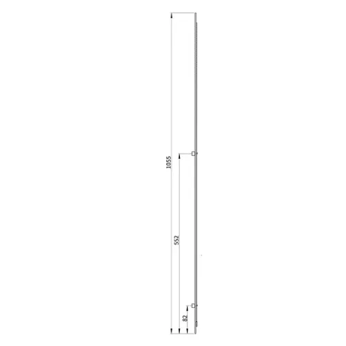 Euro-Elzett MultiModul Generikus Felső elem felül fogazott 2 görgő 16/1055mm (F2R16/1055FFGE)(EE-MM301)