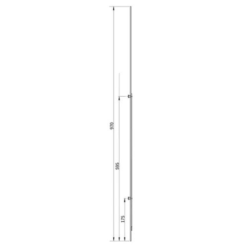 Euro-Elzett MultiModul Generikus Felső elem 2 gomba 16/970mm (F2M16/970MC)(EE-MM501)