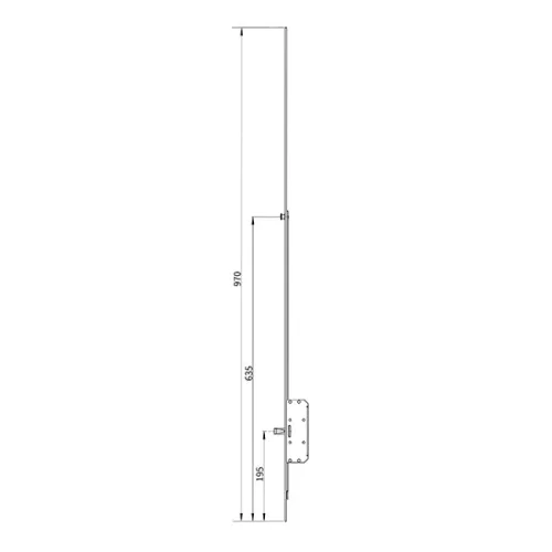 Euro-Elzett MultiModul Generikus Felső elem 1 gomba + 1 csap 16/950mm (F1M1P16/950MX)(EE-MM503)