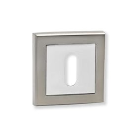 Bussare Comfort négyzet rozetta Black Nickel Kulcsos