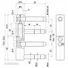 Otlav Q14 3D 2 részes ajtópánt KH fiú-lány (G00415+G00233)