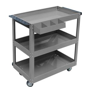   Szerszámkocsi, műhelykocsi, 3 szintes gurulós, matt szűrke