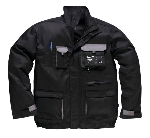 Portwest TX10 Portwest Texo Contrast munkakabát dzseki, kabát fekete XL R