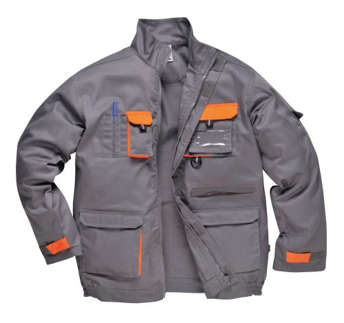 Portwest TX10 Portwest Texo Contrast munkakabát dzseki, kabát szürke XL R