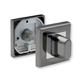 Bussare Comfort négyzet rozetta Black Nickel WC