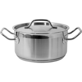   YATO YG-00040 GASTRO Lábas fedővel 3,3 liter 200 x 105 mm inox