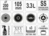 YATO YG-00061 GASTRO Nyeles lábas fedővel 3,3 liter 200 mm inox