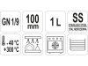 YATO YG-00296 GASTRO Inox betét 100 mm GN 1/9