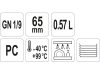 YATO YG-00430 GASTRO Műanyag betét 65 mm GN 1/9