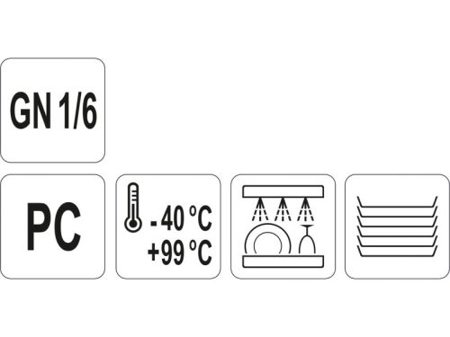 YATO YG-00438 GASTRO Műanyag betét fedő GN 1/6