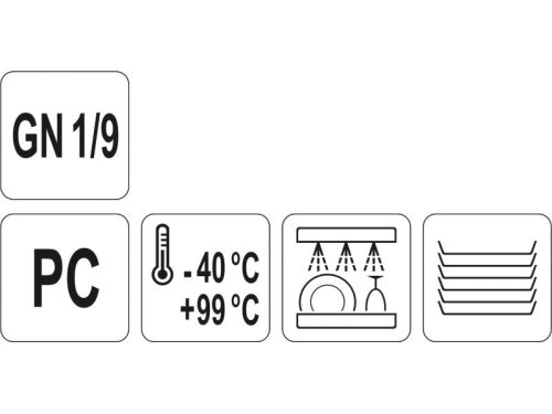 YATO YG-00439 GASTRO Műanyag betét fedő GN 1/9