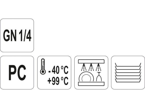 YATO YG-00463 GASTRO Kínálóbetétbe műanyag csepegtető lap GN 1/4