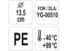 YATO YG-00518 GASTRO Műanyag vödör fedő 135 mm