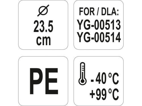 YATO YG-00520 GASTRO Műanyag vödör fedő 235 mm
