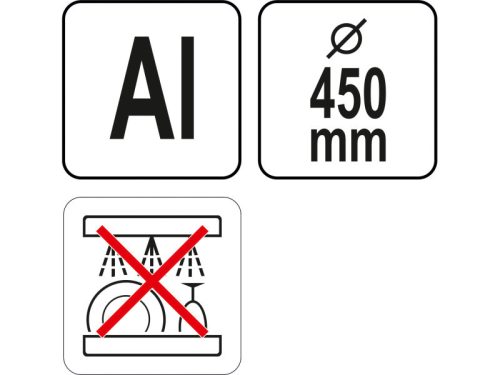 YATO YG-02037 GASTRO Pizzarács 450 mm