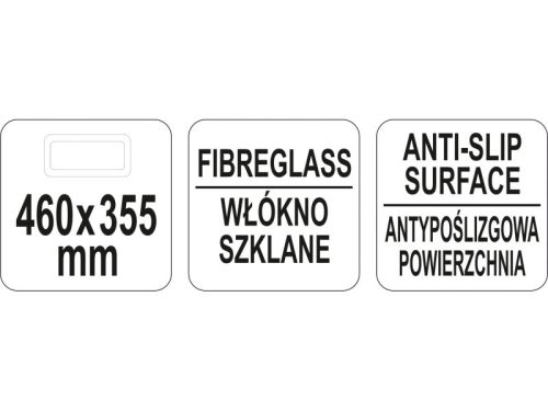 YATO YG-02075 GASTRO Csúszásgátlós tálca 460 x 355 mm