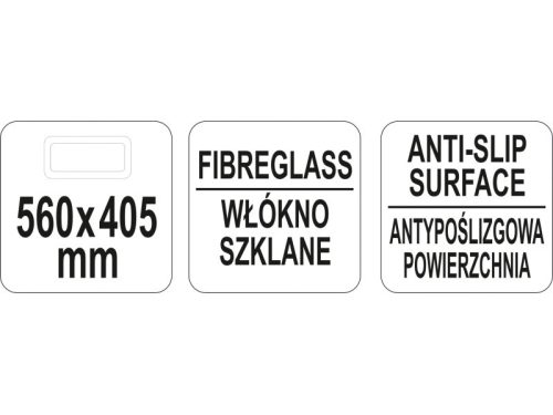 YATO YG-02077 GASTRO Csúszásgátlós tálca 560 x 405 mm