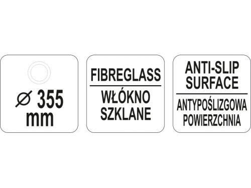 YATO YG-02079 GASTRO Kerek csúszásgátlós tálca 355 mm
