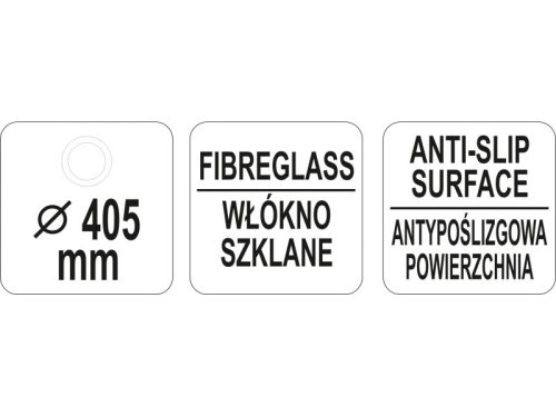YATO YG-02080 GASTRO Kerek csúszásgátlós tálca 405 mm
