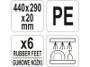 YATO YG-02163 GASTRO Vágódeszka 440 x 290 x 20 mm PE fehér
