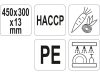 YATO YG-02171 GASTRO Vágódeszka 450 x 300 x 13 mm PE zöld