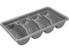 YATO YG-02665 GASTRO Evőeszköztartó 4 szegmens 520 x 290 x 95 mm