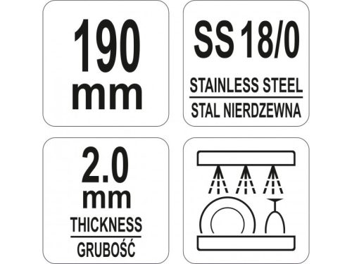 YATO YG-02730 GASTRO Sült hús fogó 195 mm inox