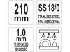 YATO YG-02731 GASTRO Inox szervírozófogó 220 mm